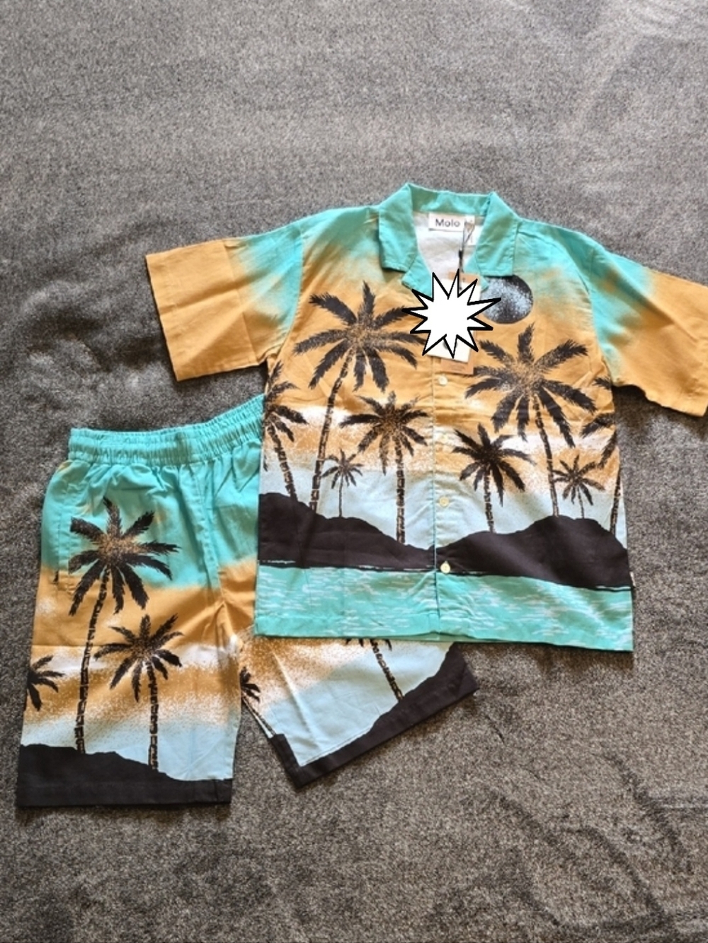 Molo Kids Tropical Palm 2-Piece Matching Set